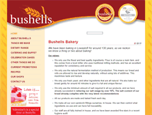 Tablet Screenshot of bushellsbakery.co.uk